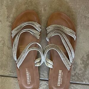 Cushionaire Memory Foam Sandals-Size 10